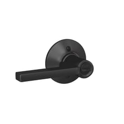 Schlage Latitude Matte Black Entry Lever 1-3/4 in.