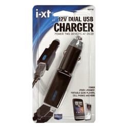 Goxt Goxt 12 V Black Dual USB Charger 1 pk