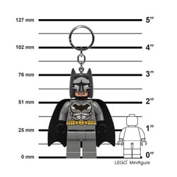 LEGO DC Batman Plastic Gray Keychain w/LED Light
