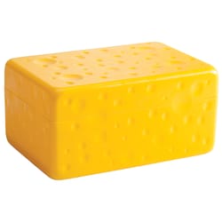 Hutzler Yellow Plastic Cheese Saver