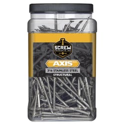 Screw Products AXIS No. 10 X 3 in. L Star Stainless Steel Coarse Wood Screws 60 pk