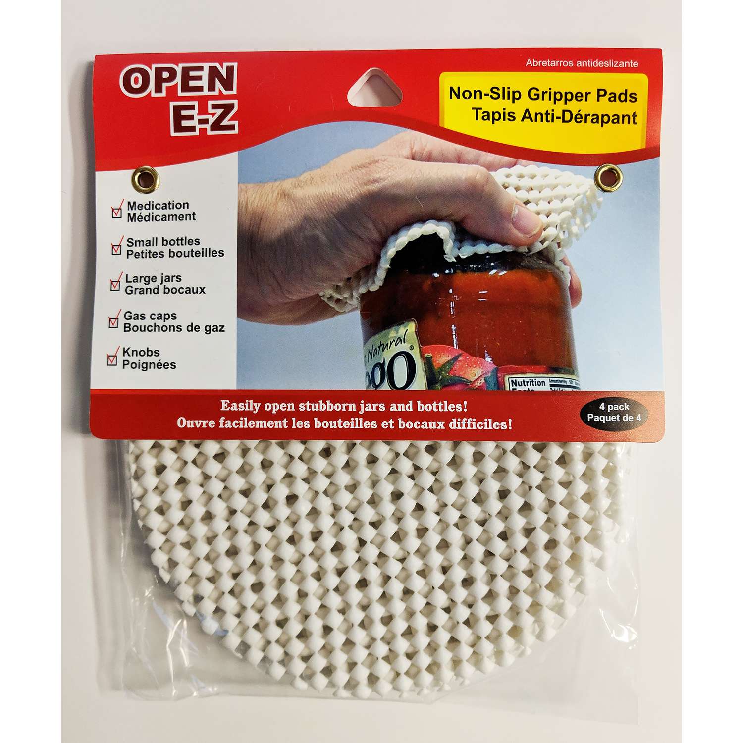 Jacent Open EZ White Rubber Gripper Pads Ace Hardware