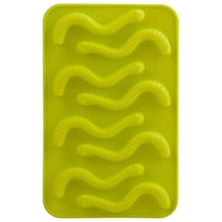 Trudeau Gummy Worms Chocolate Mold Green