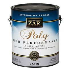 ZAR Satin Light Amber Water-Based Polyurethane 1 gal