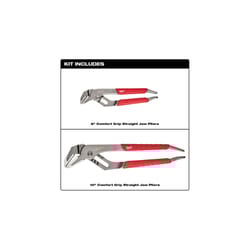 Milwaukee Ream &amp; Punch 2 pc Forged Alloy Steel Straight Jaw Pliers Set