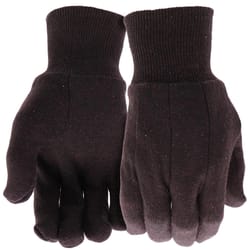 Boss Jersey Work Gloves Brown One Size Fits Most 2 pair