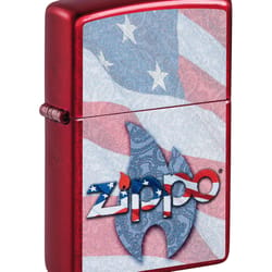 Zippo Red Zippo Flag Lighter 1 pk