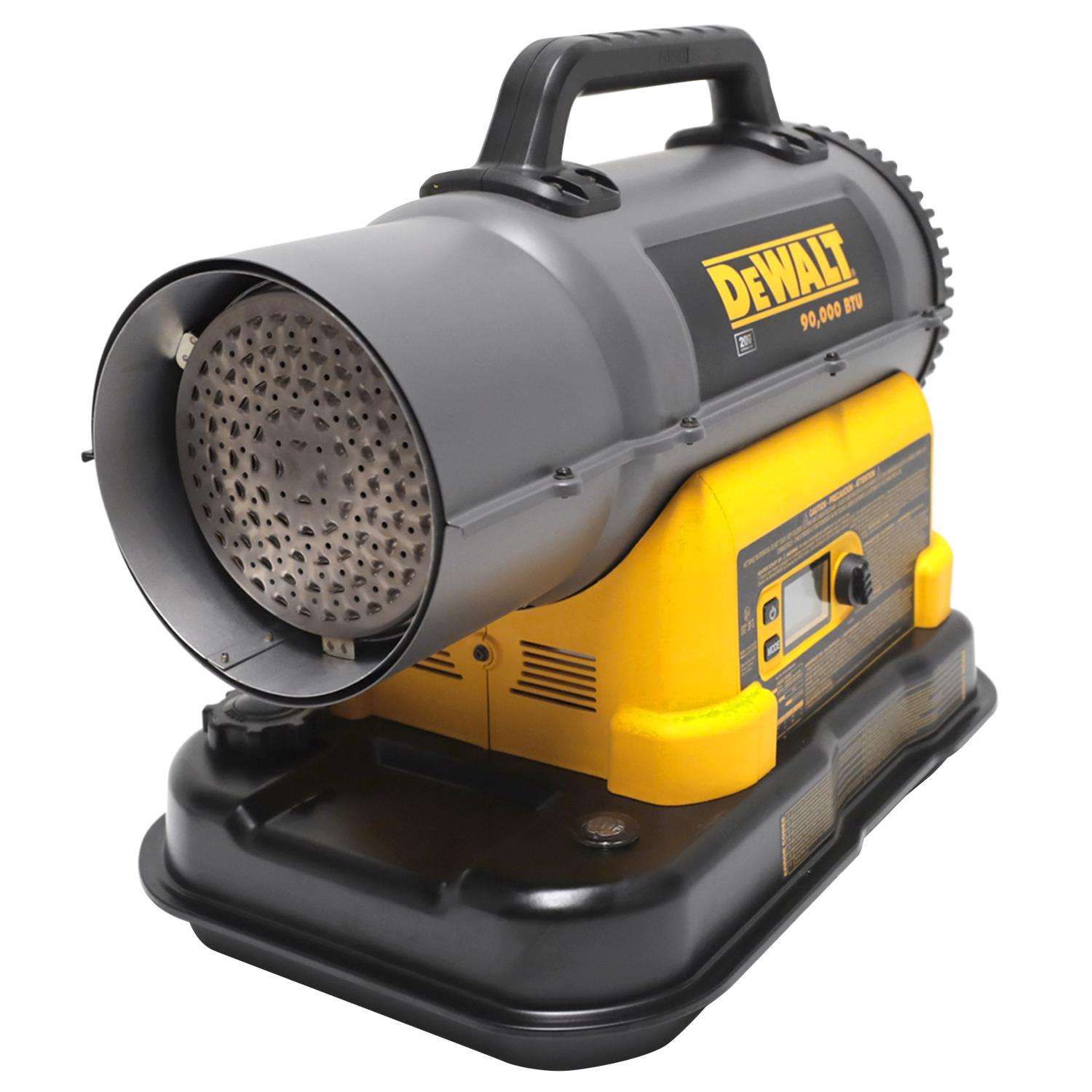 DeWALT F340760 Forced Air Heater, 6 gal Fuel Tank, Kerosene