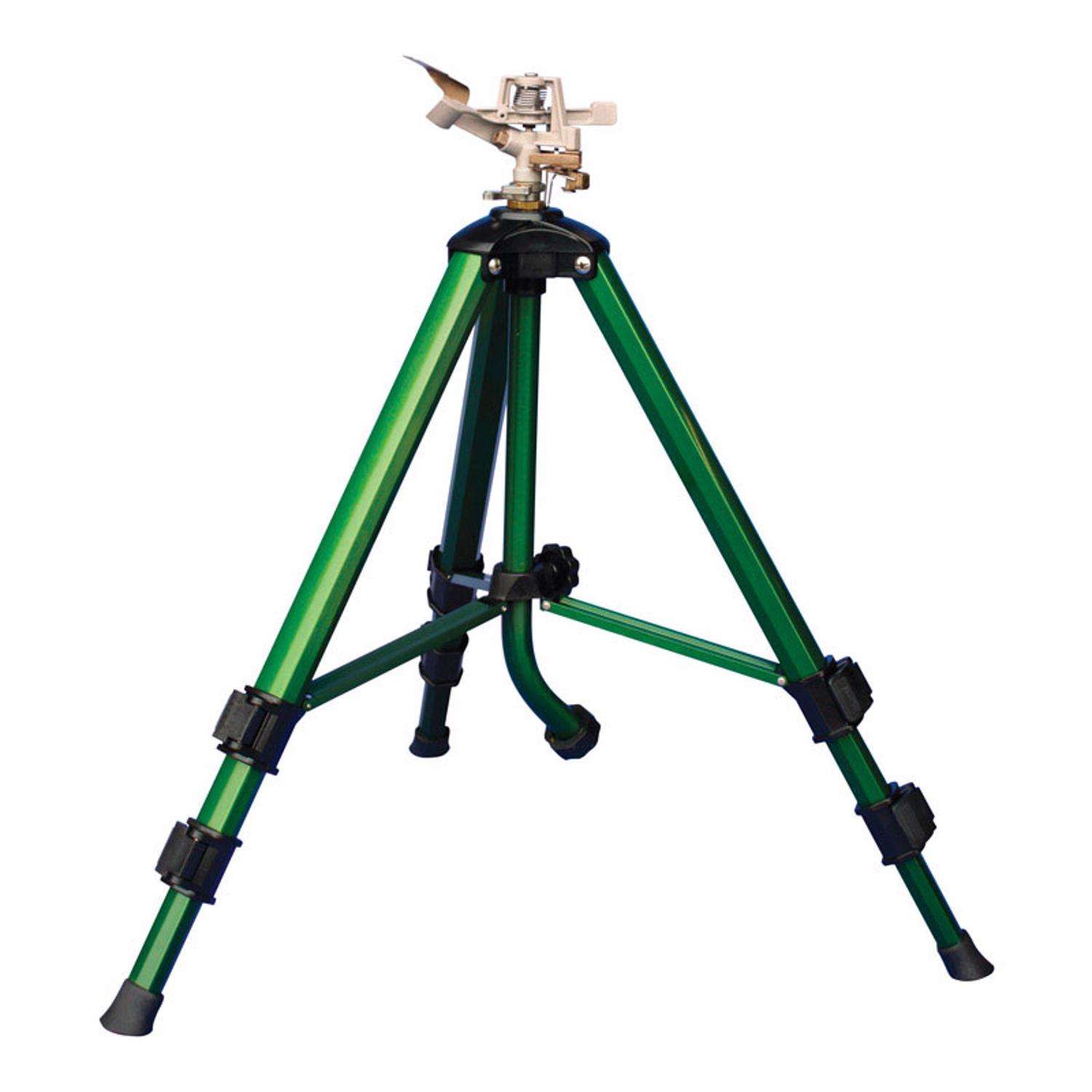 Orbit Brass Impact Sprinkler on Tripod Sprinkler Base at Tractor Supply Co.