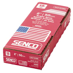 Senco 2 in. L X 15 Ga. Angled Strip Bright Finish Nails 34 deg 4000 pk