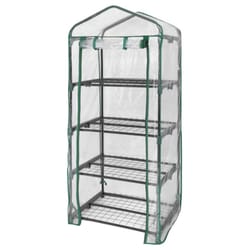 Miracle-Gro Clear 23 in. W X 17 in. D X 57 in. H Greenhouse