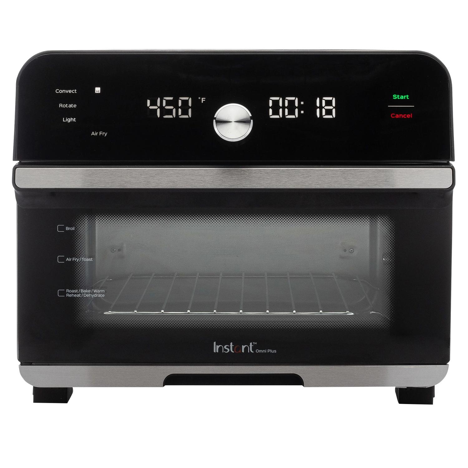  Moss & Stone Air Fryer Oven, 6-in-1 Toaster Oven 23 Quart,  Airfryer Toaster Oven For Roast, Bake, Broil, Stainless Steel Accessories  Included, Black Convection Oven Countertop. : Home & Kitchen