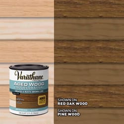 Varathane Semi-Transparent Gloss Aged Brown Water-Based Polyurethane Aged Wood Accelerator 1 qt