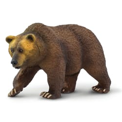 Safari Ltd. Wildlife Wonders Grizzly Bear Toy Brown