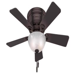 Hunter Haskell 42 in. Bronze Brown LED Indoor Ceiling Fan