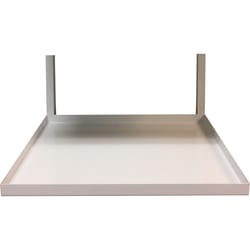 21 in. H X 13 in. W X 16 in. D White Metal Single Shelf Add-on Display