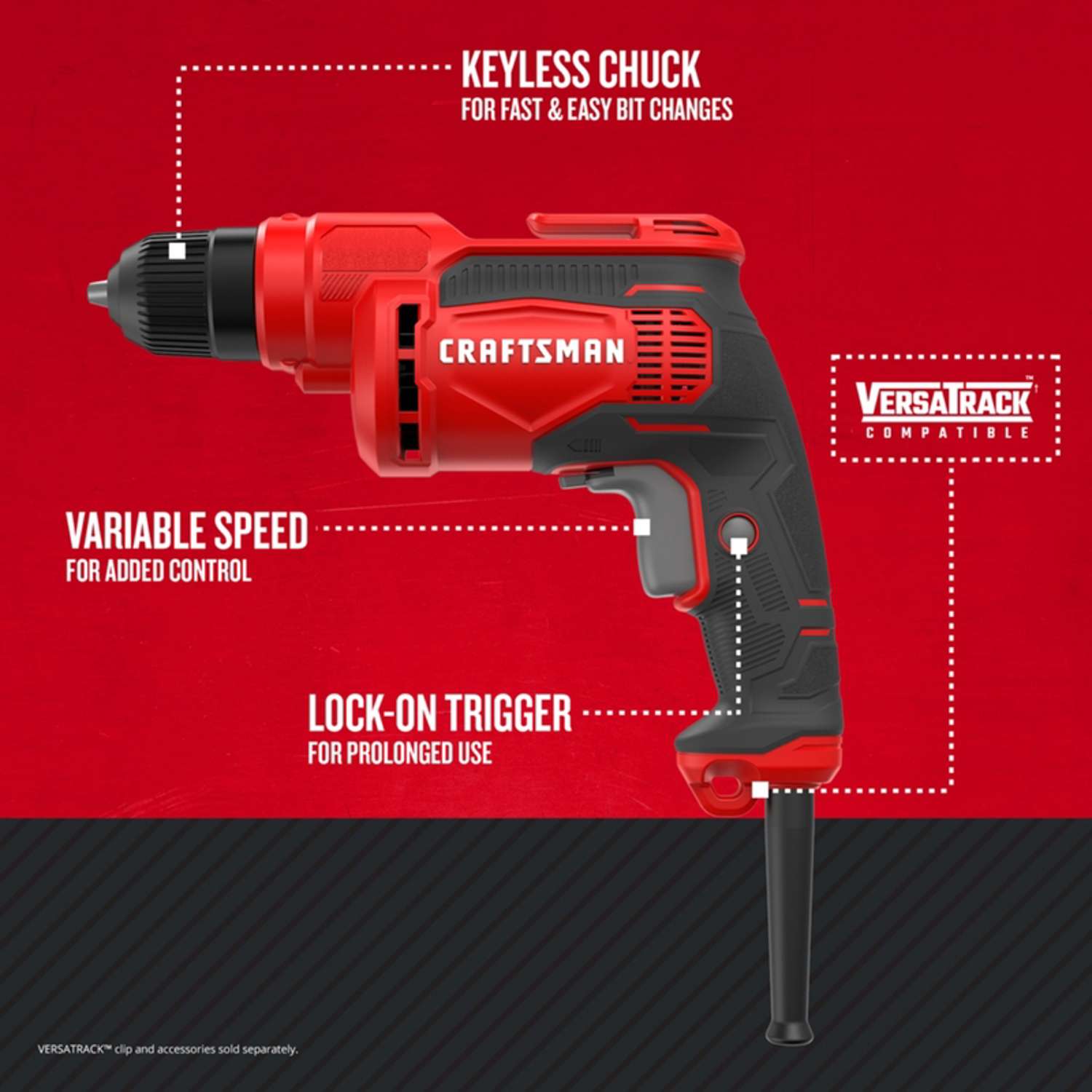 BLACK & DECKER 3/8-in Keyless Corded Drill in the Drills department at