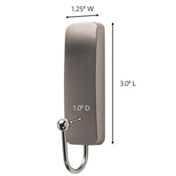 3M Command Medium Metal Hook 3.0 in. L 1 pk