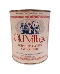 Old Village Satin Cabinetmakers Blue Water-Based Paint Exterior and Interior 1 qt