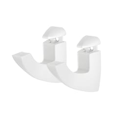 Dolle Scoop Maxi 4.9 in. H X 1.4 in. W X 4.1 in. D White Metal Shelf Clips