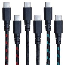 Fusebox Type C to Type C Cable 9 ft. Assorted