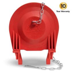 Korky Toilet Flapper Red Rubber For Universal