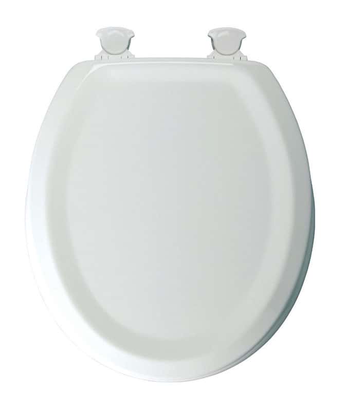 Bemis Round White Molded Wood Toilet Seat Ace Hardware