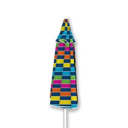 Caribbean Joe 84 in. Tiltable Multicolor Beach Umbrella