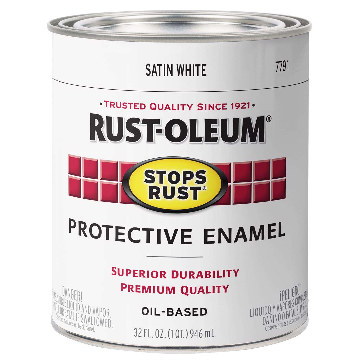Rust-Oleum 1 Qt. Farm Equipment Gloss White Enamel Paint (2-Pack)