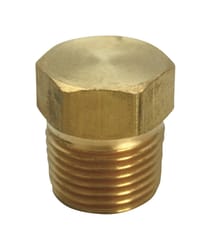 JMF Company 1/4 in. MPT Brass Hex Head Plug