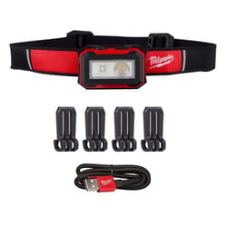 Milwaukee 450 lm Black/Red LED Tactical Headlamp