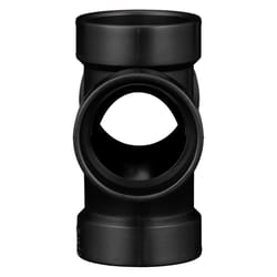 Charlotte Pipe 2 in. Hub X 2 in. D Hub ABS Sanitary Tee