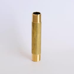 ATC 3/8 in. MPT 3/8 in. D MPT Yellow Brass Nipple 3-1/2 in. L