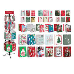 Paper Images Assorted Spinner Rack of Christmas Gift Bag