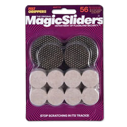 Magic Sliders Black Adhesive Felt Chair Glide 56 pk