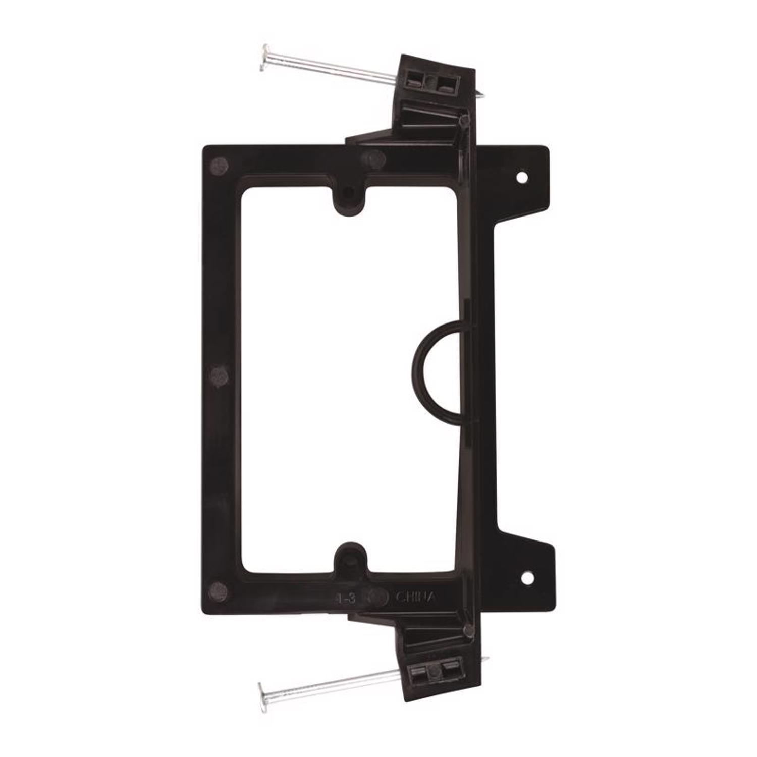 10-Pack Arlington LV1 Low Voltage Mud Rings - 1-Gang Drywall Bracket, Face Mount