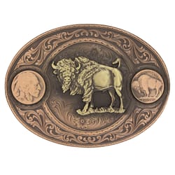 Montana Silversmiths Buffalo Black/Gold Belt Buckle
