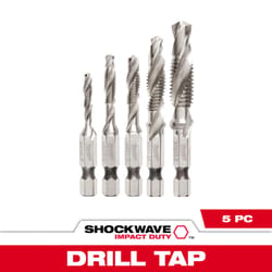Milwaukee Shockwave Metal Drill and Tap Set 5 pc