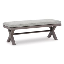 Signature Design by Ashley Ashley Hillside Barn Brown Resin Frame Bench Gray