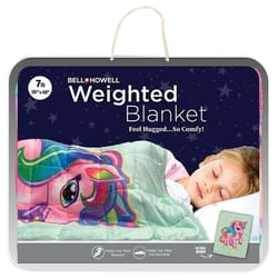 Bell + Howell Multicolored Unicorn Horse Weighted Blanket 1 pk
