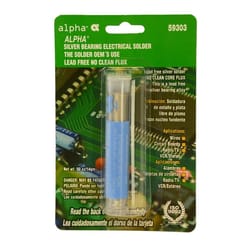 Alpha Lead-Free Flux Core Solder Silver Bearing 1 pc