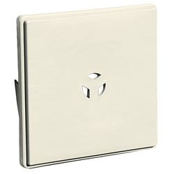 Builders Edge 7 in. H X 6.75 in. W X 1 in. L Prefinished White Vinyl Mounting Block