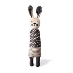 Pet Shop by Fringe Studio Black/White Canvas All Ears Dog Toy 1 pk