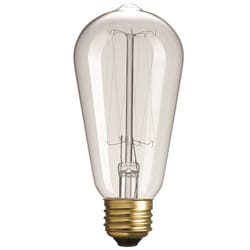Globe Electric 60 W S6 Vintage Incandescent Bulb E26 (Medium) Amber 1 pk