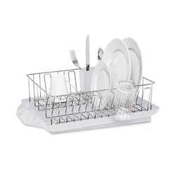 Farberware 20 in. L X 15 in. W X 7 in. H White Plastic Dish Rack