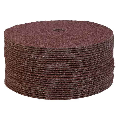 3M Pro Grade 5-in Hook & Loop Aluminum Oxide 8-Hole Sanding Discs for Wood,  Metal, Plastic, Masonry, 10-pk