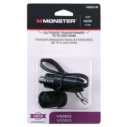 Monster Just Hook It Up Cable F Matching Video Transformer 1 pk