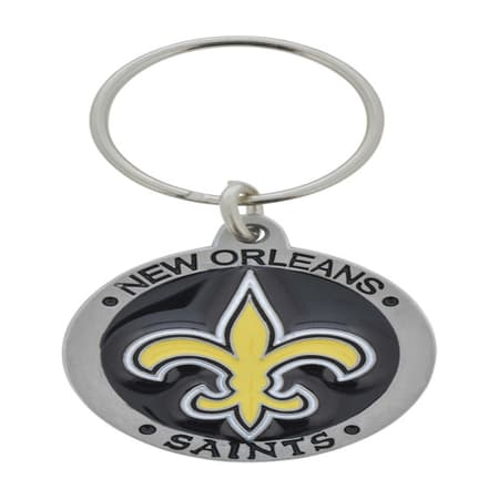 Hillman New Orleans Saints Metal Silver Decorative Key Chain - Ace