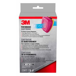 3M P100 Acid Gas and Organic Vapor Respirator Cartridge Replacement Pink 2 pc