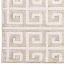 Cozy Living 21 in. W X 54 in. L Beige Greek Key Polyester Accent Rug